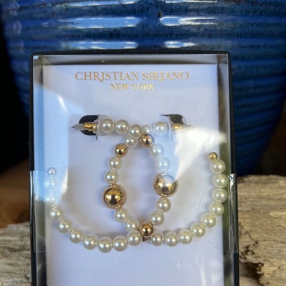 Christian Sirano New York Hoop Earrings $16ea / 3 for $25 - Picture 3 of 4